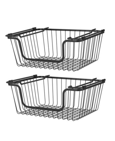 Набор металлических корзин для хранения Oceanstar Black, Set of 2