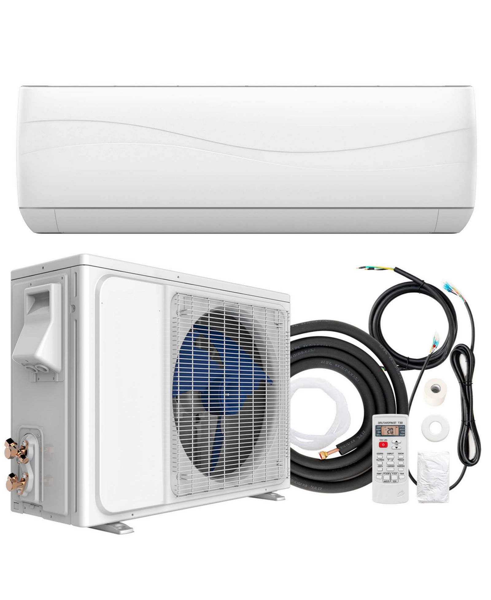 Gymax 9000 Mini BTU Split Air Conditioner and Heater Wall Mount AC Unit w/ Remote Control