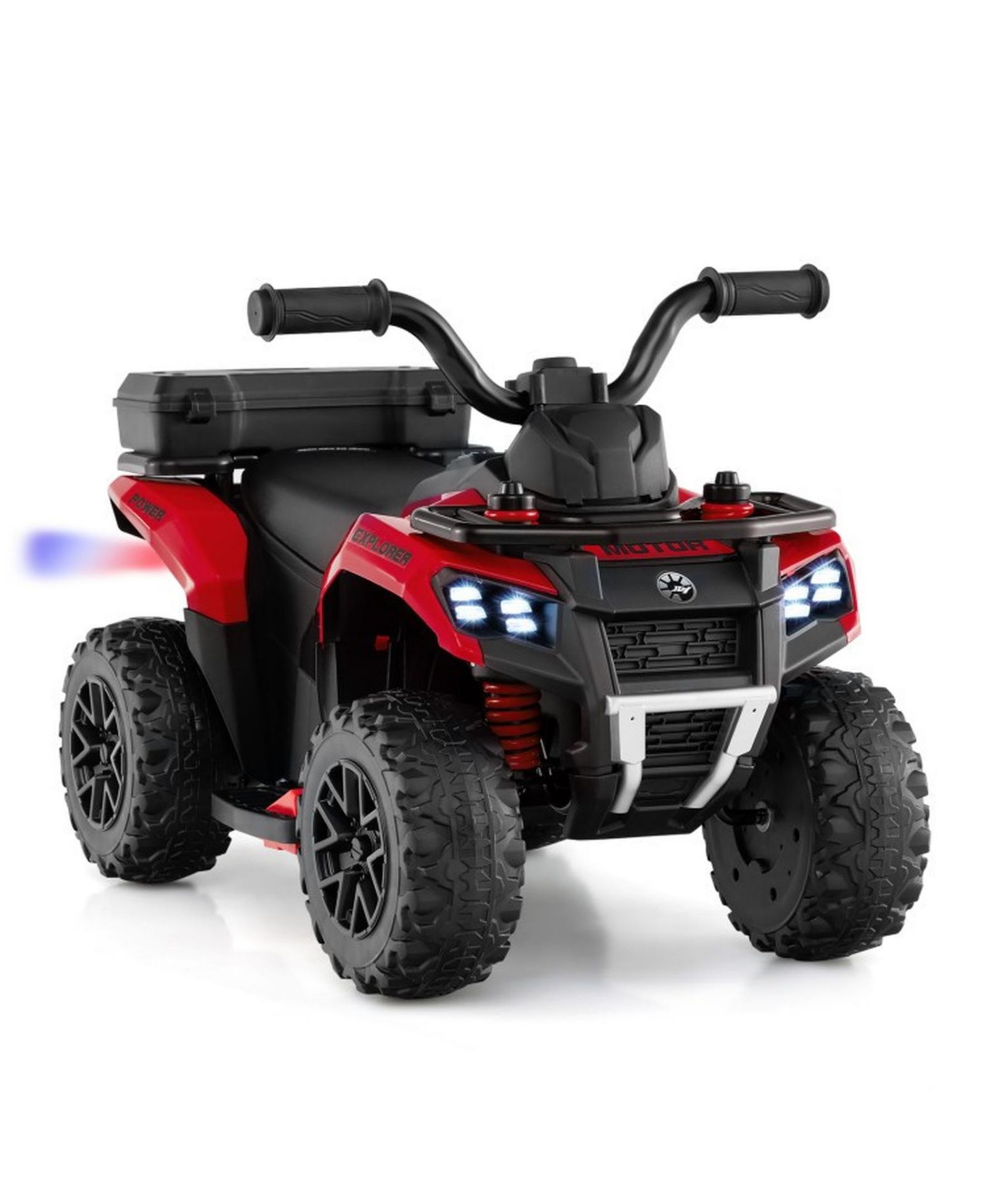 Sugift 6V Kids Ride-On ATV with Spray Function and Music, 27"L x 16"W x 17"H, Ages 18+ Months