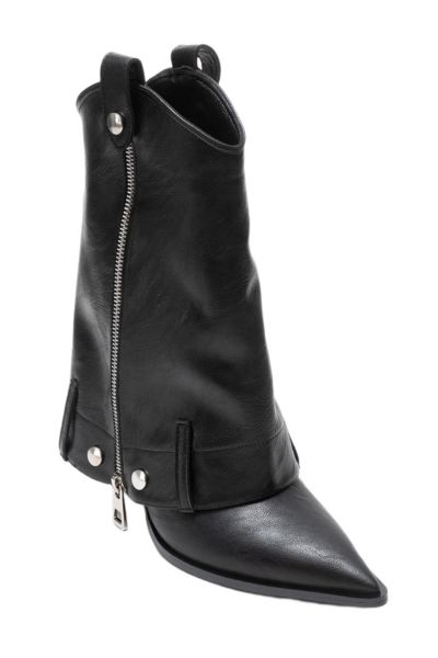 Prologue Shoes Lola Zip Pointed Toe Heel Boot (Women