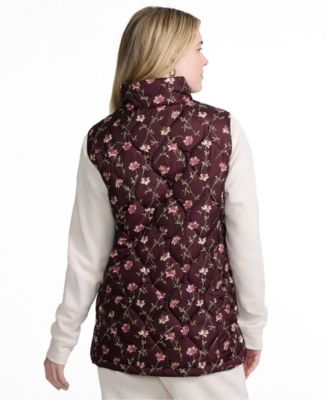 Lush burgundy tossed floral