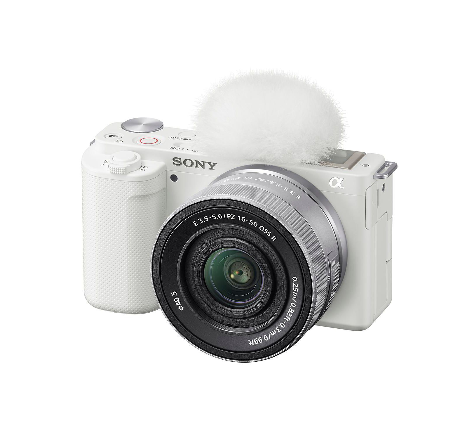 Sony ZV-E10 беззеркальная камера, White с объективом E PZ 16-50mm f/3.5-5.6 OSS II