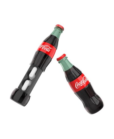 Coca-Cola Wireless Earbuds 2.0 with Bottle-Shaped Charging Case