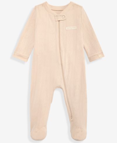 Детский хлопковый комбинезон First Impressions Pointelle Cotton 2-Way Zip