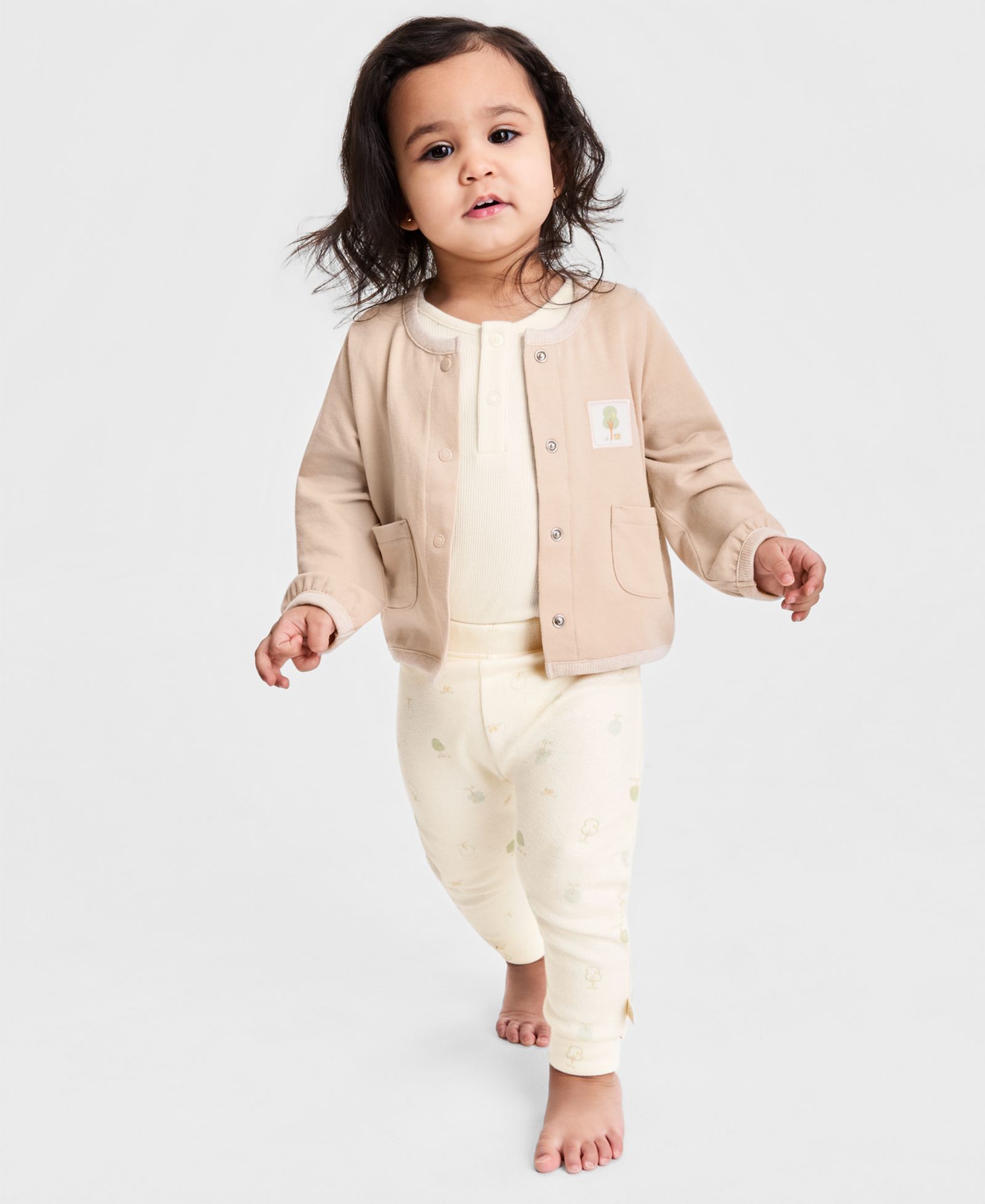 First Impressions Everyday Baby Essentials Детский 3-Piece Set: Cardigan, Bodysuit and Pants