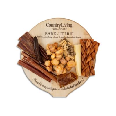 Country Living Bark-Uterie Board – Charcuterie-Inspired Natural Dog Treats Variety