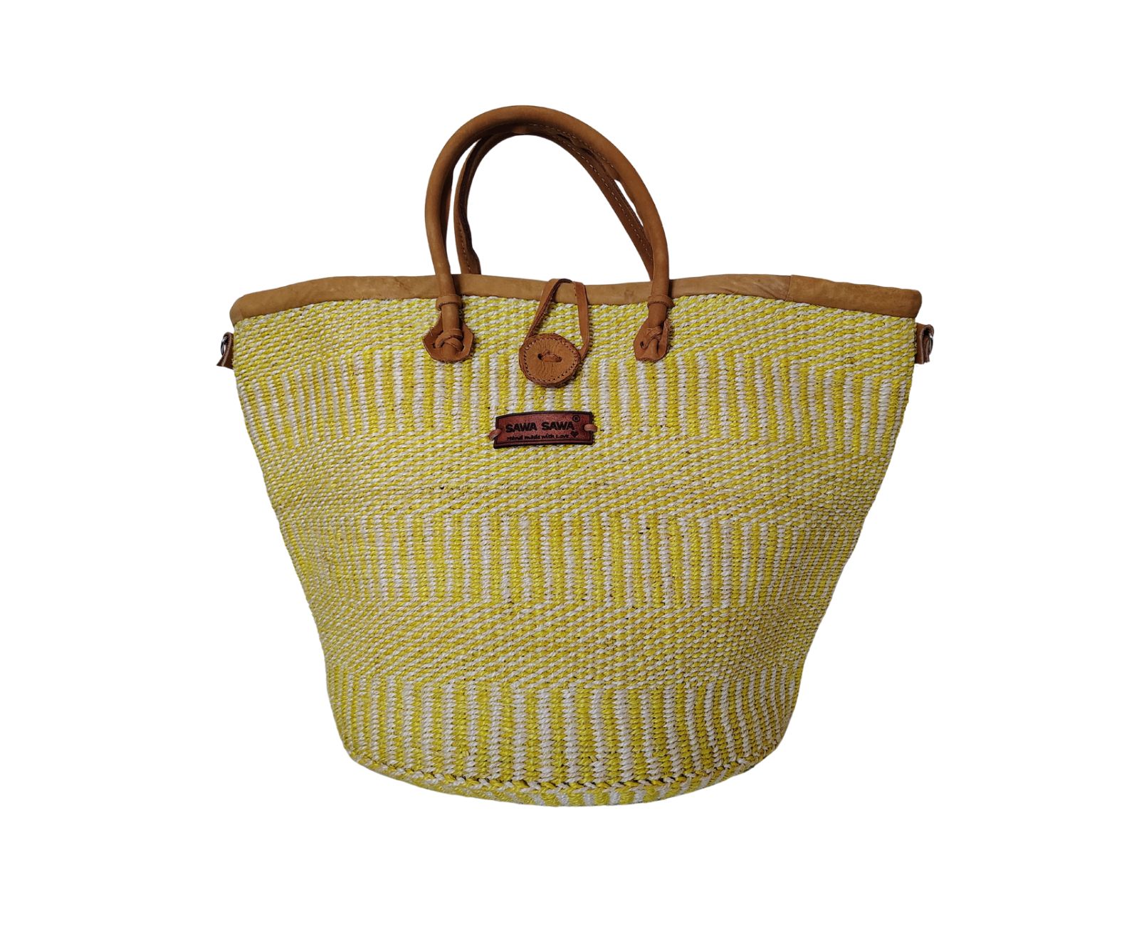 Сумка-шоппер SAWA SAWA Golden Glow Warmth Handmade Sisal Straw Summer Basket Tote