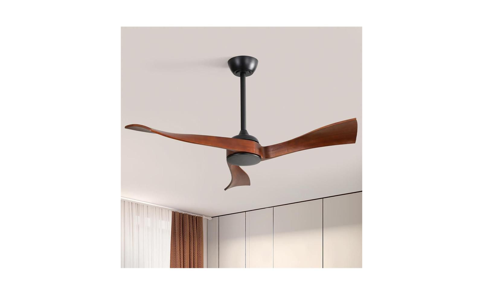 Потолочный вентилятор Sofucor 52-inch Modern Black с пультом управления