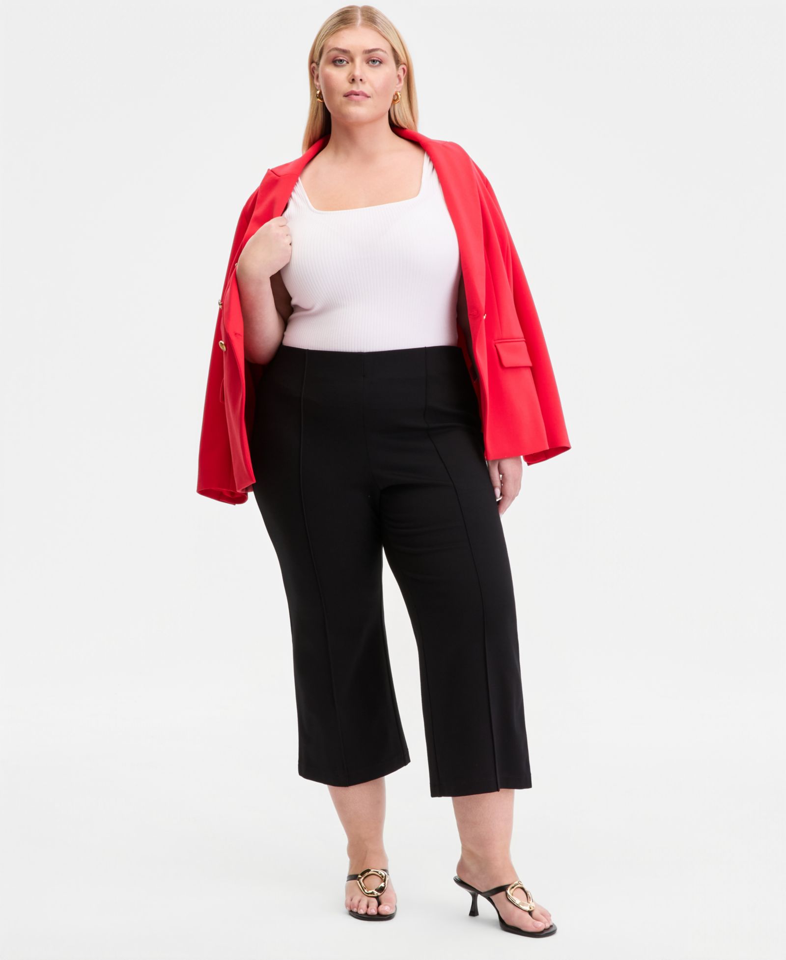 I.N.C. International Concepts Plus Size Брюки Ponte с высокой посадкой