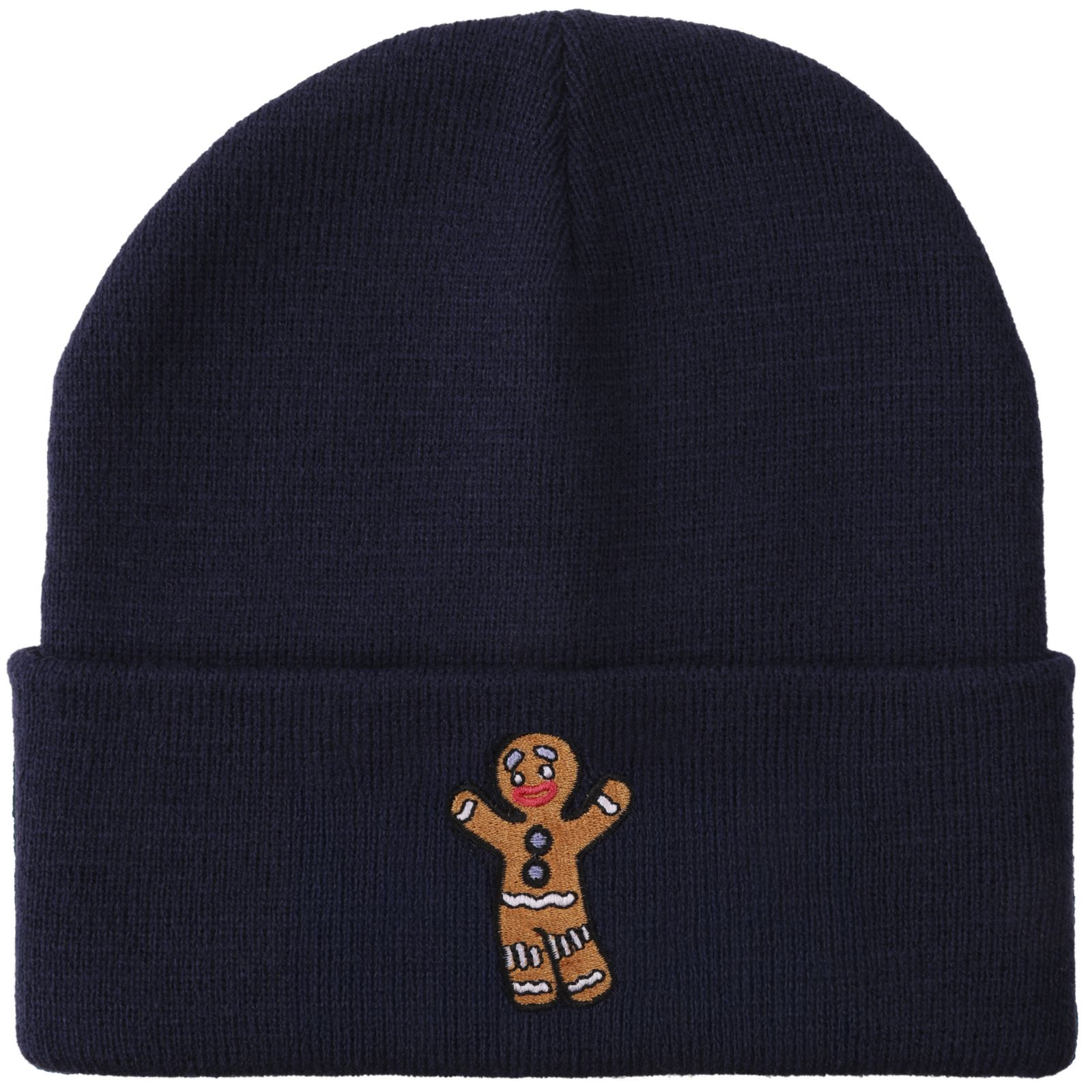 Shrek Men's Gingy Embroidery Acrylic Knit Standard Cuff Beanie
