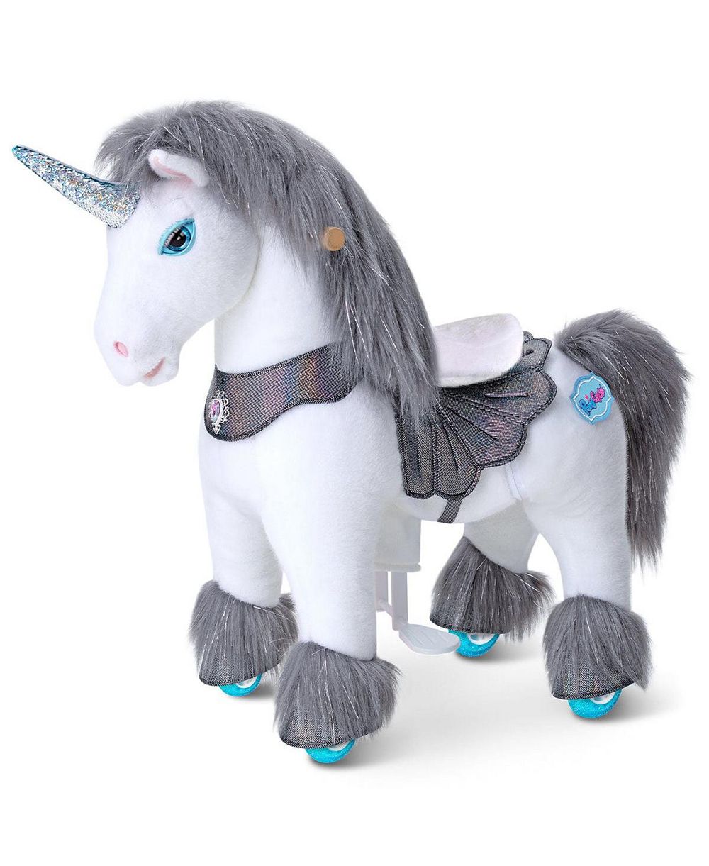 PonyCycle игрушка PonyCycle Model Y Grey Unicorn для детей 3-4 лет