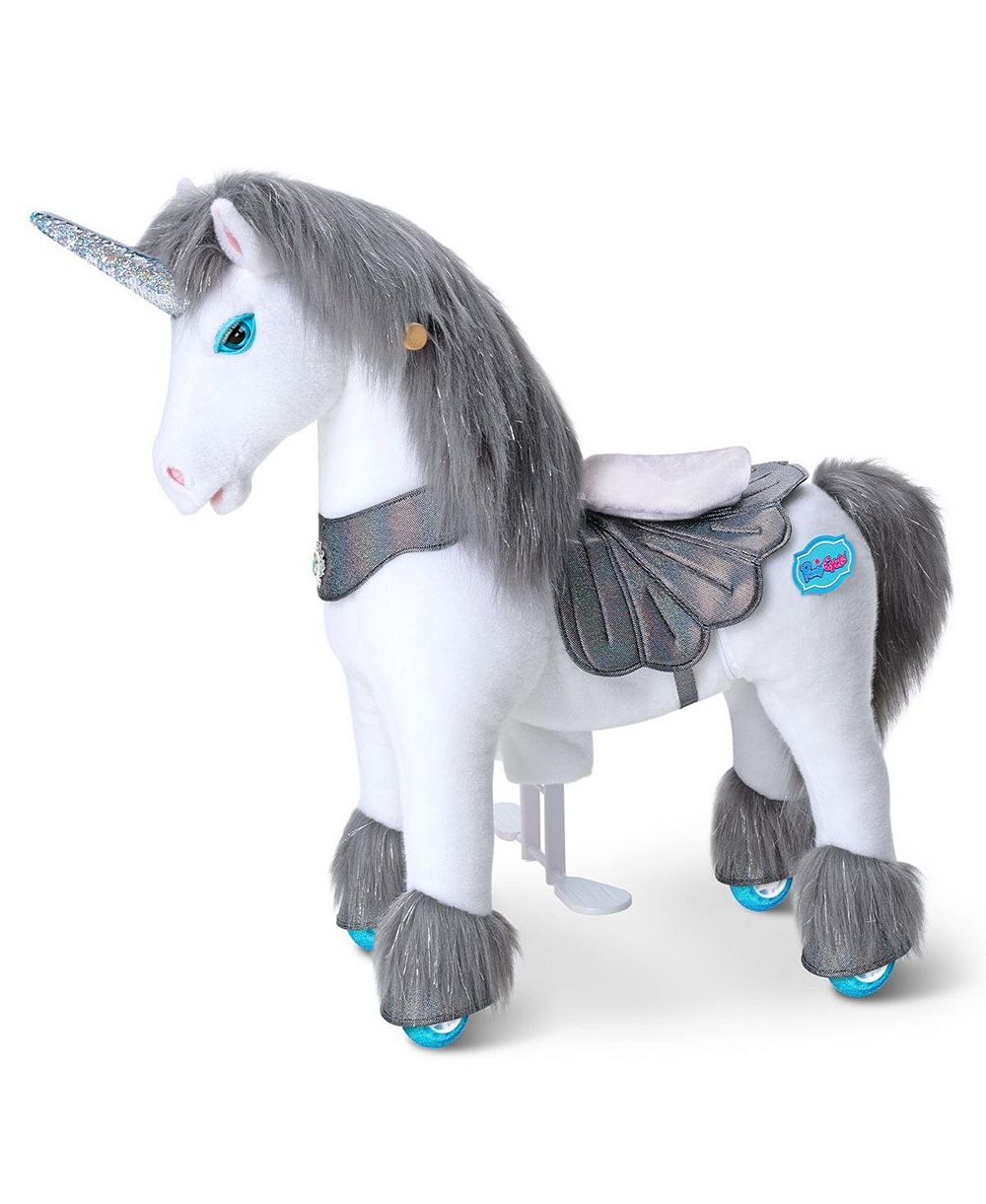 Игрушка-каталка PonyCycle Model Y Grey Unicorn для детей 4-7 лет