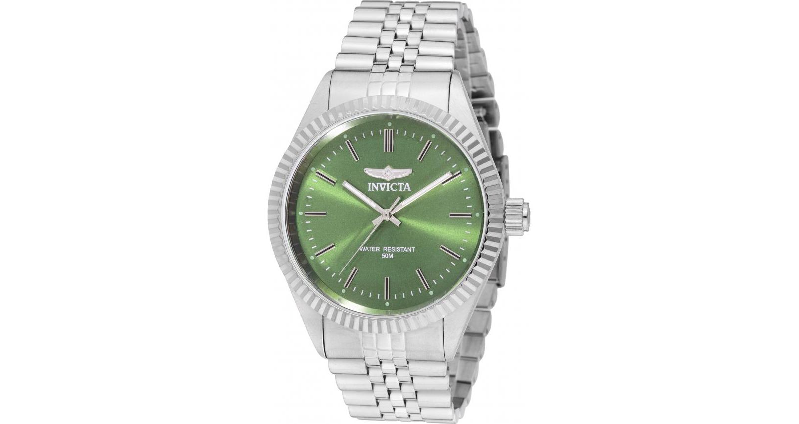 Invicta Men's 49313 Specialty Quartz 3 Hand Green Dial Watch