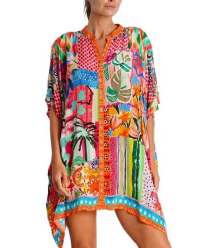 Женское мини-платье-кафтан La Moda Clothing short sleeve