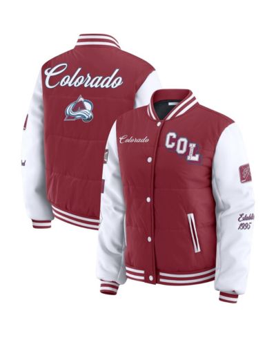 Женская пуховая куртка WEAR by Erin Andrews Colorado Avalanche, бордово-белая