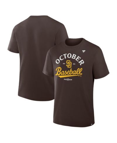 Fanatics Мужская футболка Fanatics San Diego Padres 2025 MLB Postseason Locker Room, коричневая