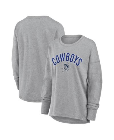 Fanatics Women's Heather Gray Dallas Cowboys Hometown Legacy Long Sleeve T-Shirt