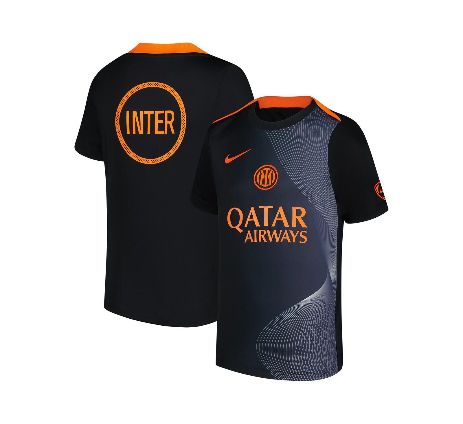 Детская джерси Nike Black Inter Milan 2025/26 Third Academy Pro Pre-Match Dri-Fit