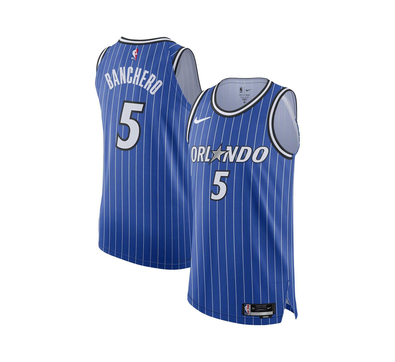 Мужская джерси Nike Paolo Banchero Blue Orlando Magic Authentic Player Icon Edition
