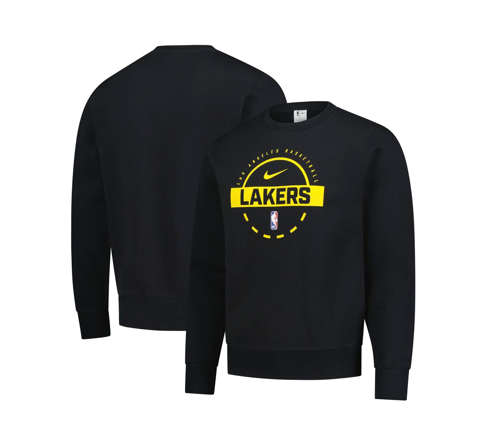 Мужское свитшот Nike Black Los Angeles Lakers 2025/26 Authentic Practice Club