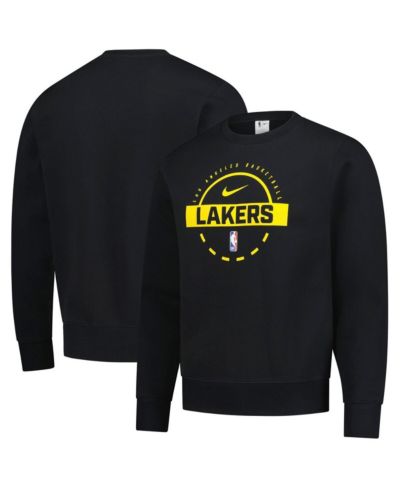 Мужское свитшот Nike Black Los Angeles Lakers 2025/26 Authentic Practice Club