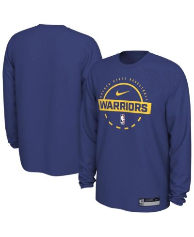 Nike Men's Royal Golden State Warriors 2025/26 On-Court Flare Performance Practice Long Sleeve T-Shirt