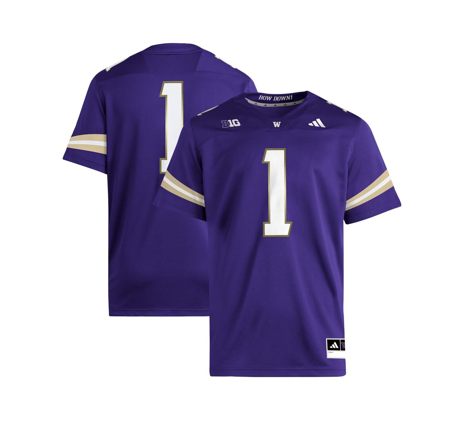 Adidas Men's Purple Washington Huskies Premier Jersey