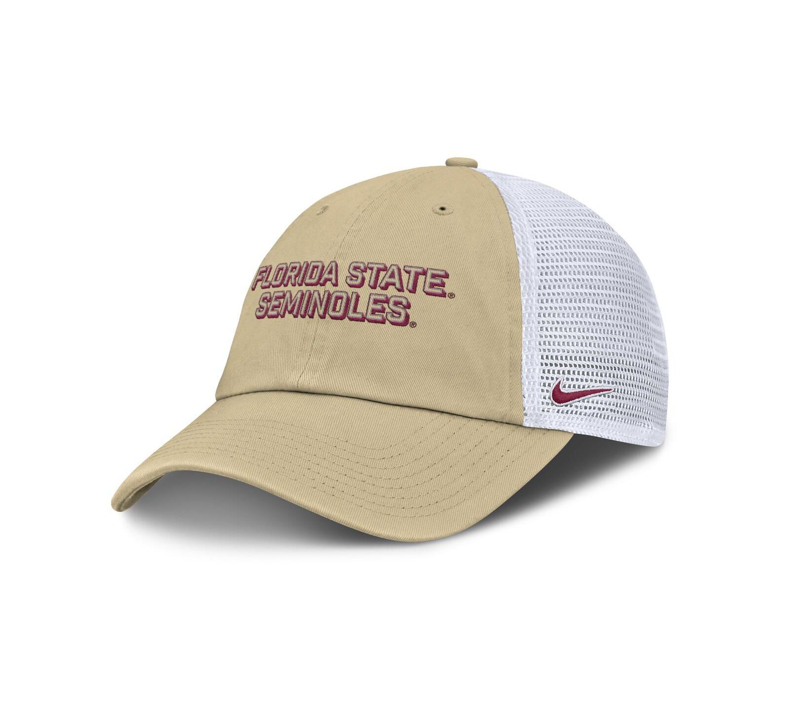 Nike Men's Vegas Gold Florida State Seminoles 2025 Gameday On-Field Club Adjustable Trucker Hat
