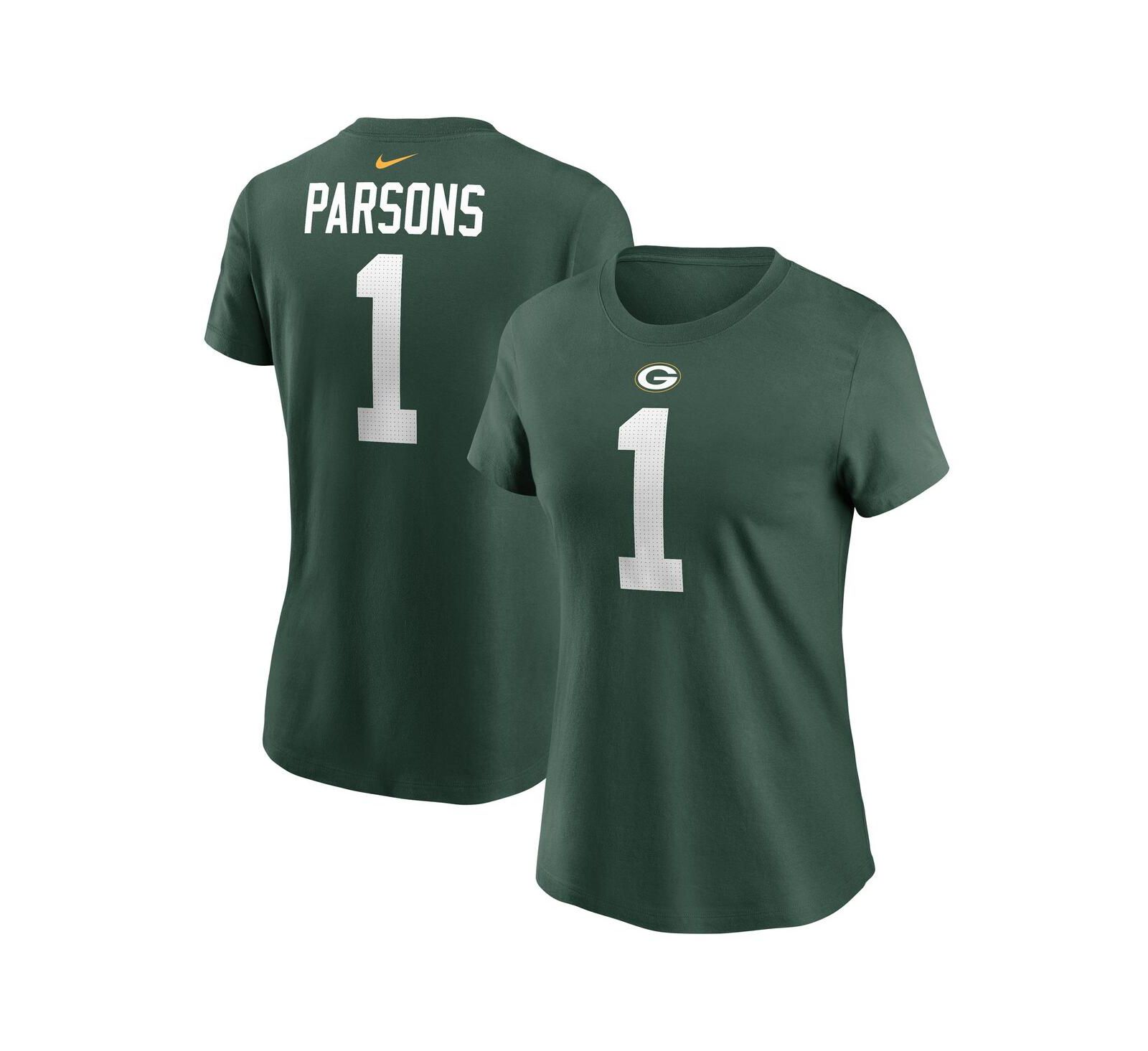Nike Women's Micah Parsons Green Green Bay Packers Name & Number T-Shirt