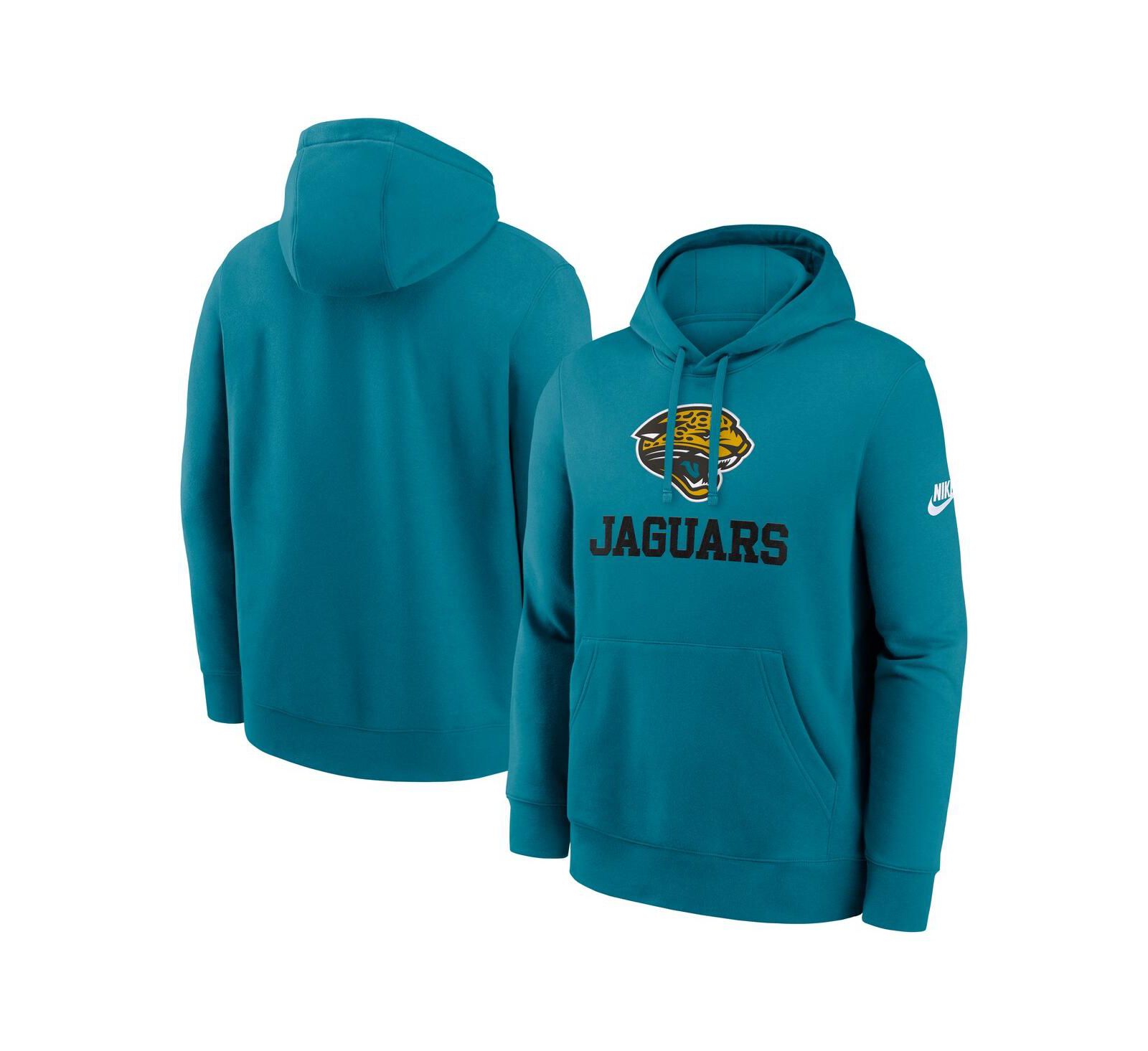 Мужское худи Nike Teal Jacksonville Jaguars Best Season Rewind Club Pullover