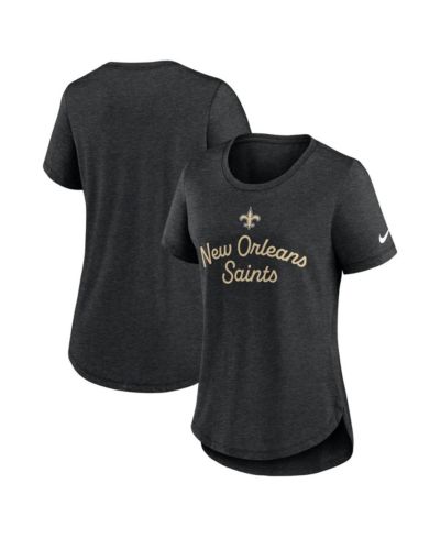 Nike Женская футболка Black New Orleans Saints Script Tri-Blend