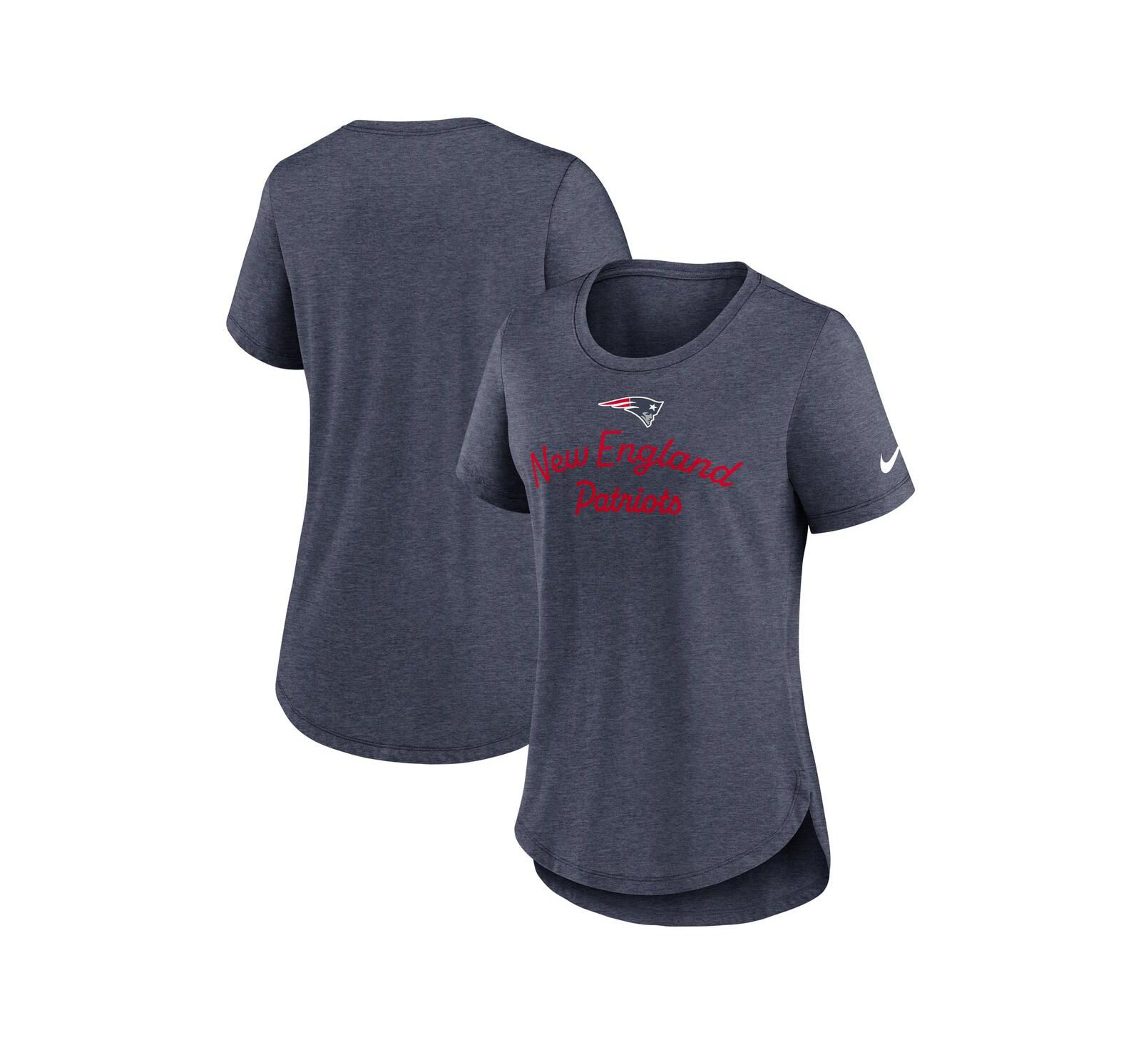 Nike Women's Navy New England Patriots Script Tri-Blend T-Shirt