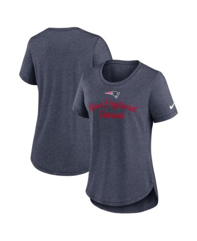 Женская футболка Nike Navy New England Patriots Script Tri-Blend