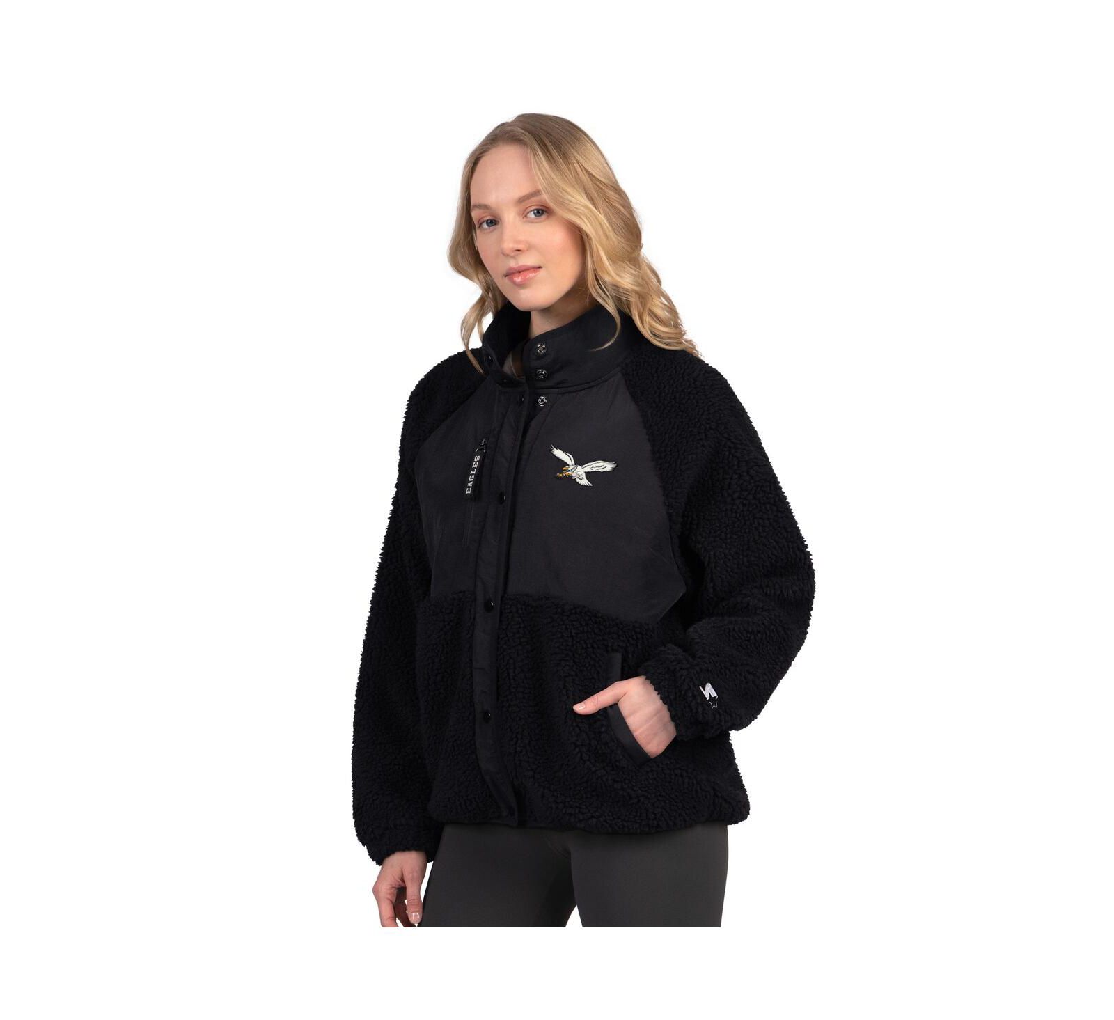 Женская куртка Starter Black Philadelphia Eagles On the Ball Sherpa