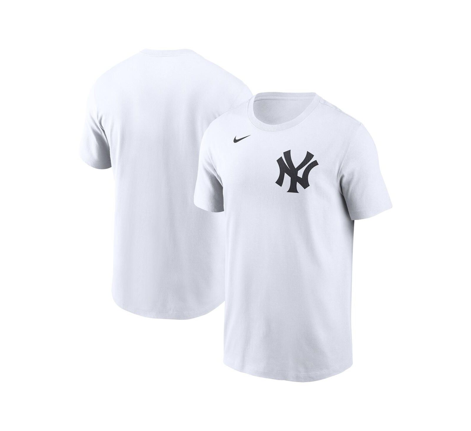 Nike Men's White New York Yankees Fuse Wordmark T-Shirt