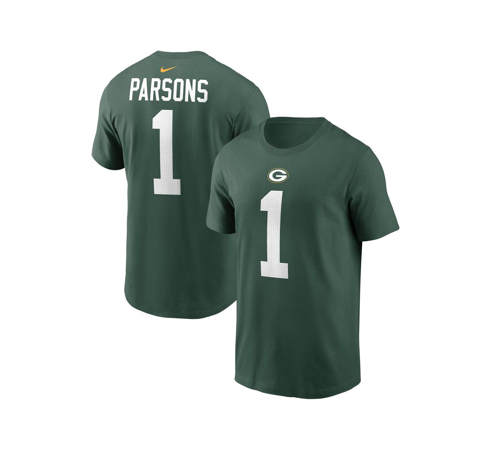 Nike Men's Micah Parsons Green Green Bay Packers Name & Number T-Shirt