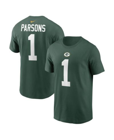 Nike Men's Micah Parsons Green Green Bay Packers Name & Number T-Shirt