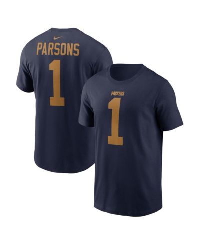 Мужская футболка Nike Micah Parsons Navy Green Bay Packers The 1923 Classic