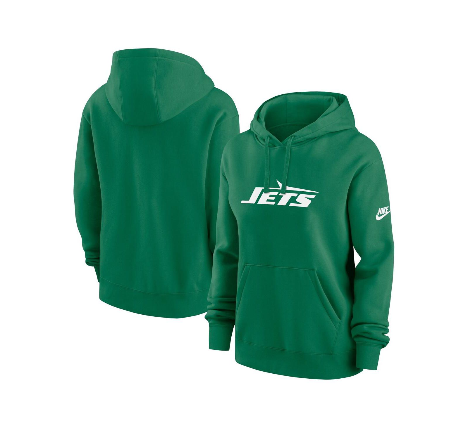 Женское худи Nike New York Jets Club Fleece Pullover, зеленое