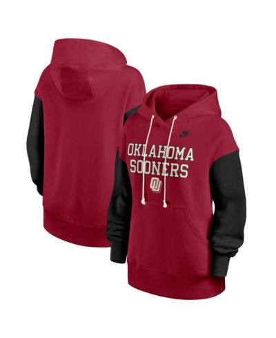 Женское худи Nike Oklahoma Sooners Oversized Legacy Phoenix Pullover