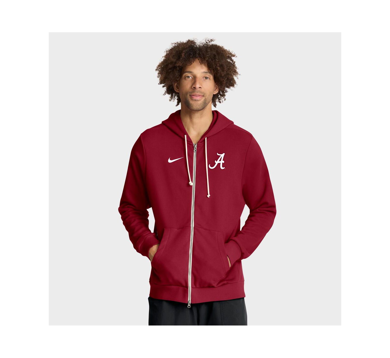 Nike Мужское худи Nike Alabama Crimson Tide 2025 Sideline Standard Issue Dri-FIT Full-Zip