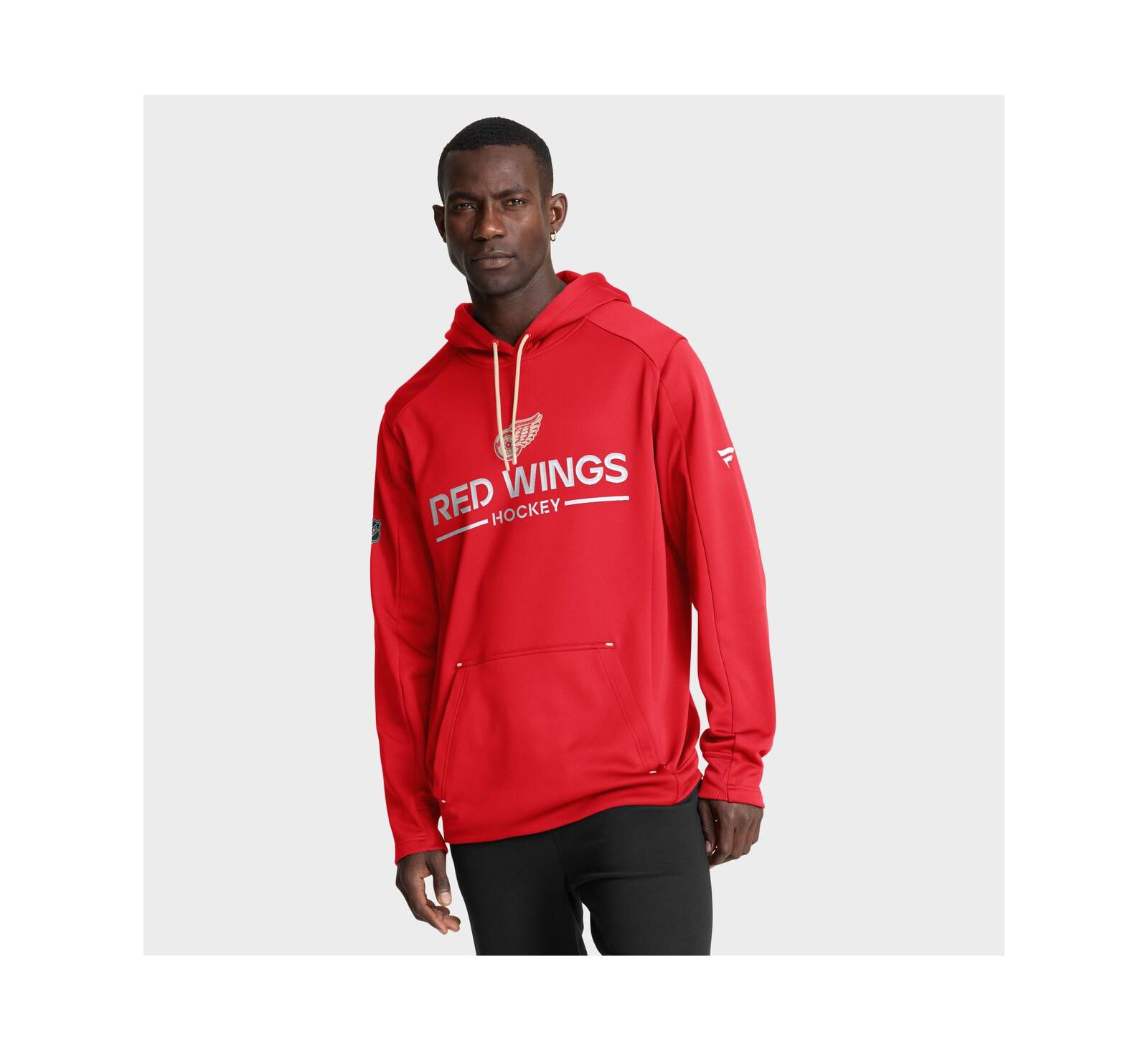 Мужское худи Fanatics Detroit Red Wings Authentic Pro Centennial Rink, Red
