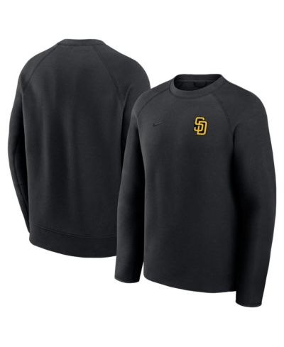 Nike Men's Black San Diego Padres Tech Fleece Raglan Sweatshirt