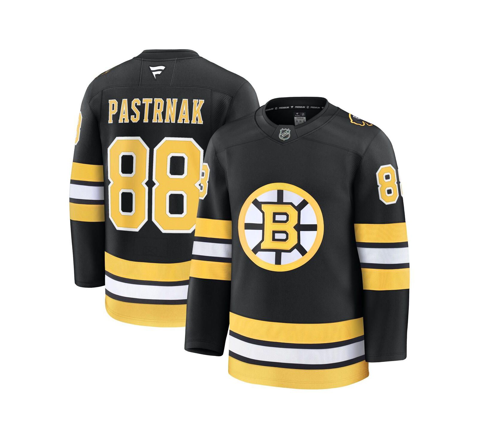 Джерси Fanatics Men's David Pasternak Black Boston Bruins Home Premium Player