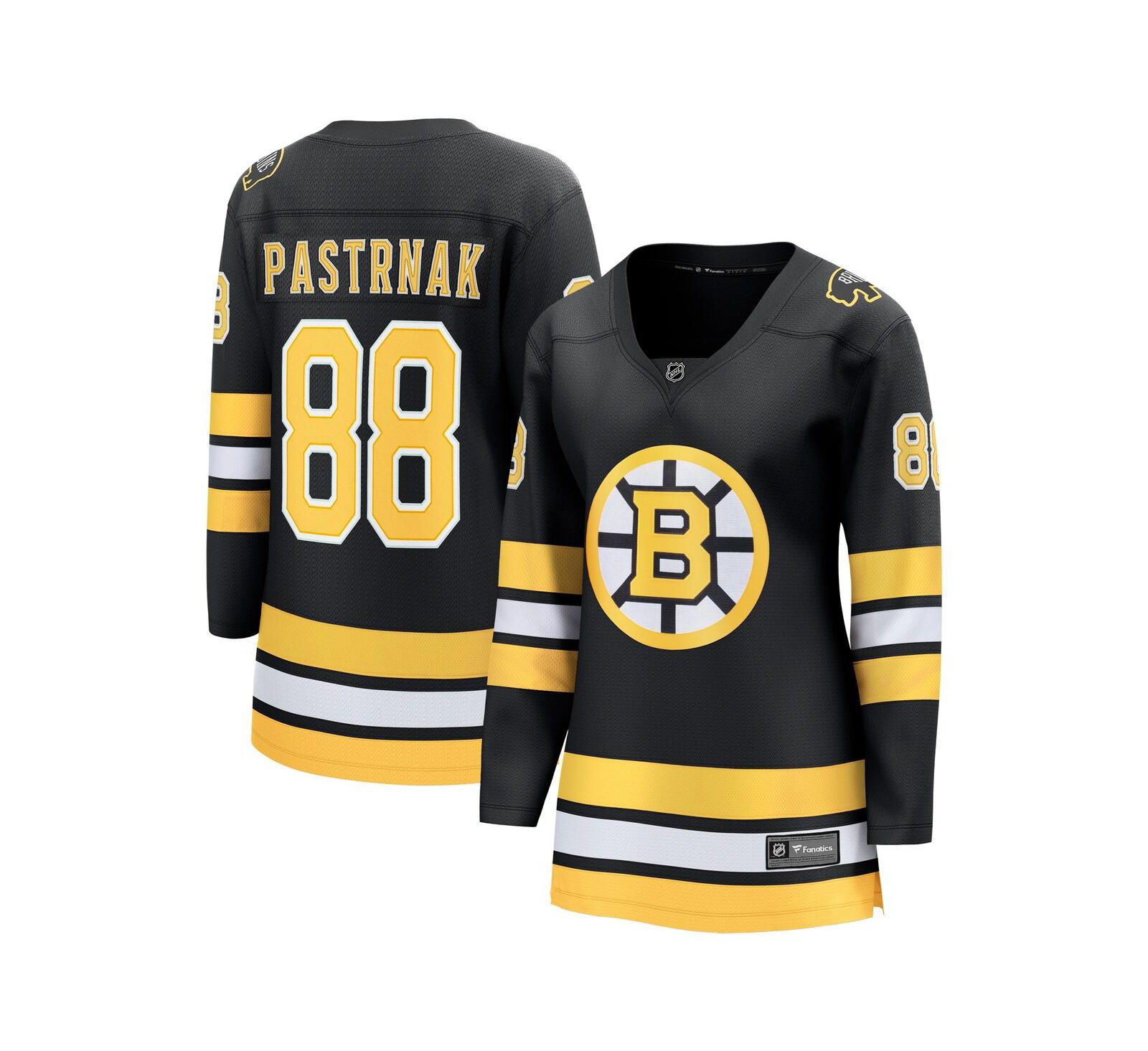Женская джерси Fanatics David Pastrnak Black Boston Bruins Home Breakaway Player
