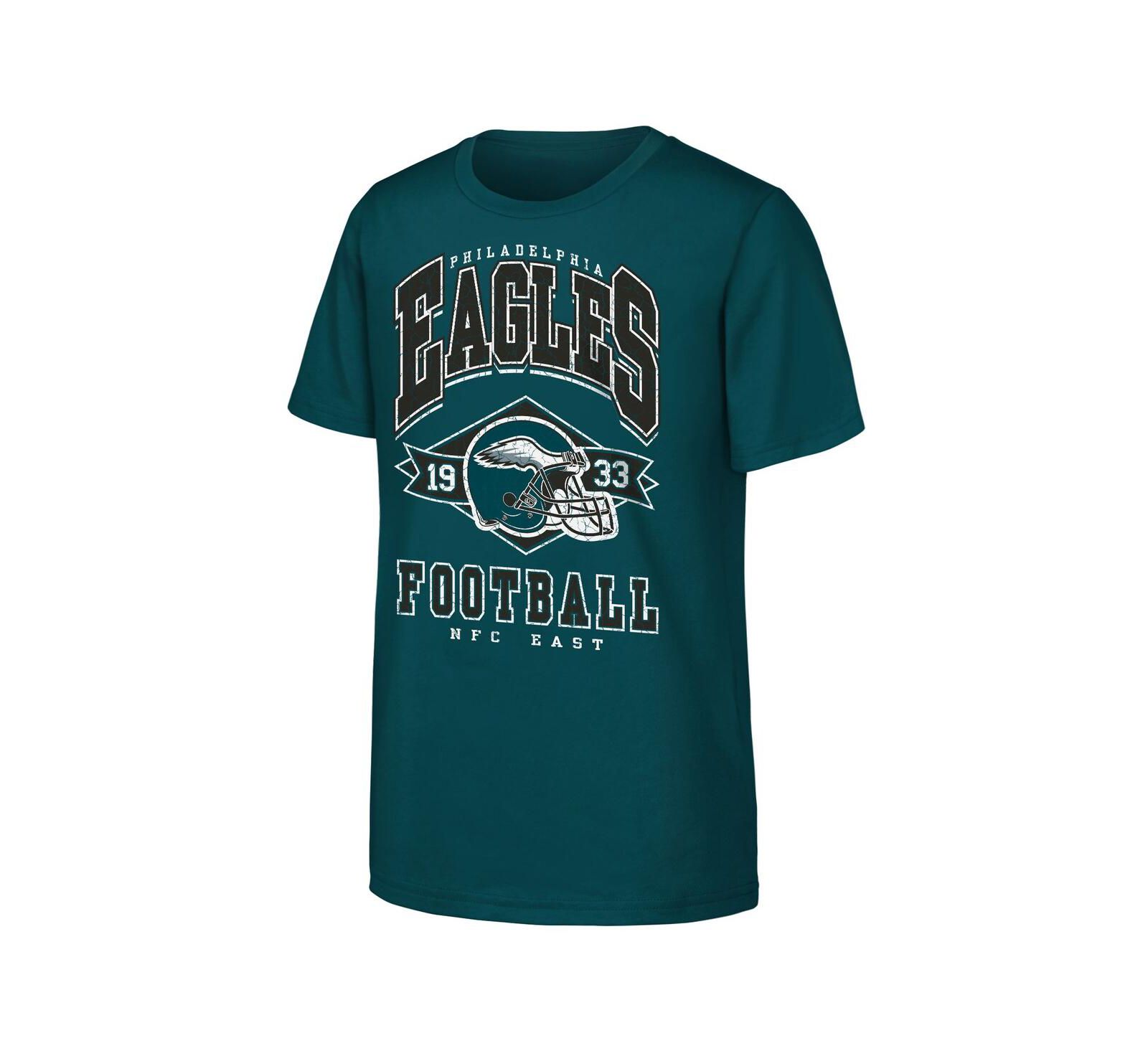 Футболка Outerstuff Big Boys and Girls Midnight Green Philadelphia Eagles Kick Off