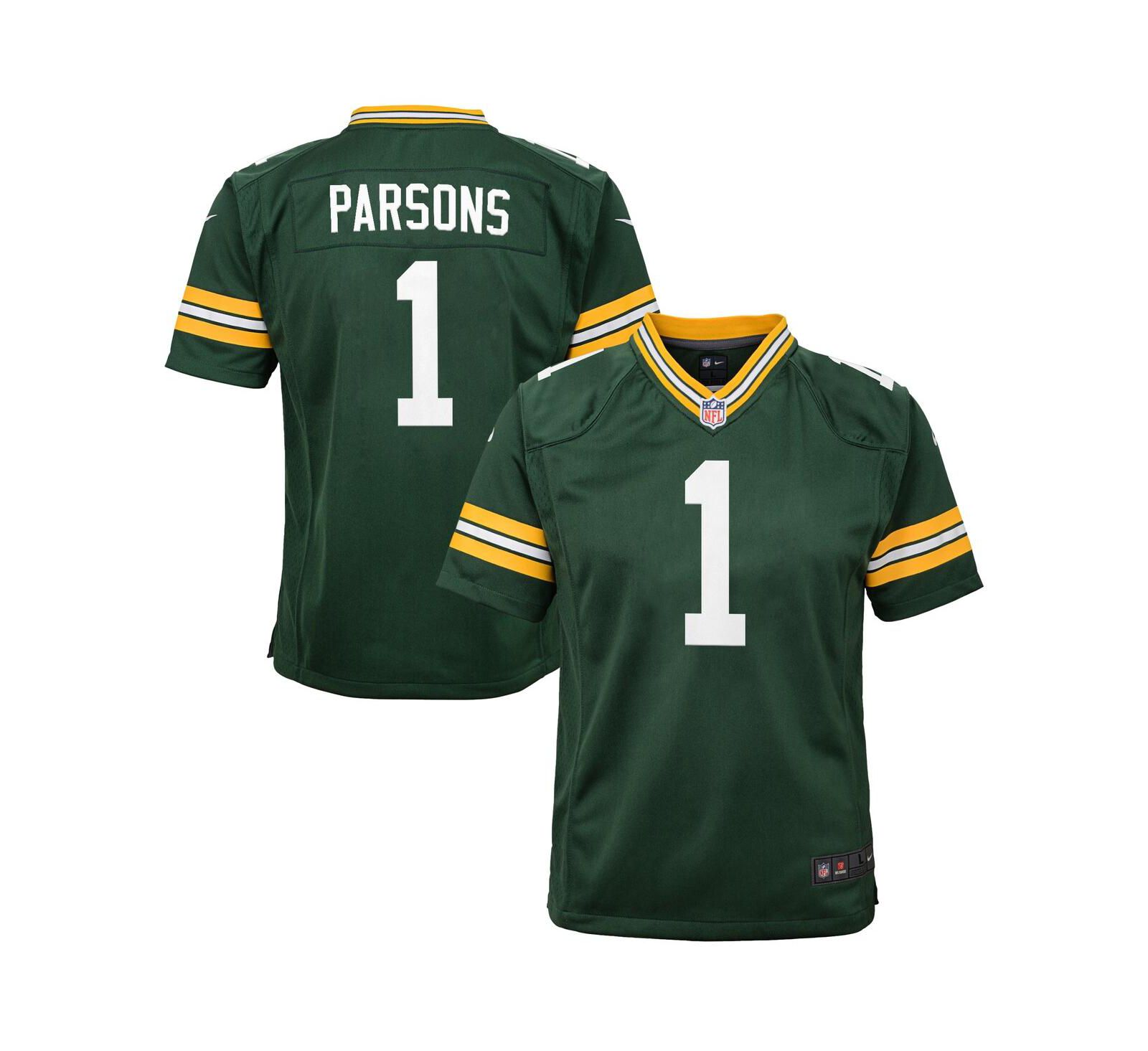 Джерси Nike Micah Parsons Green Bay Packers для мальчиков и девочек