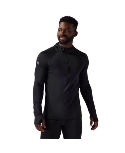 Backcountry Men's Pines Microgrid Ultra-Lt Baselayer Zip Scuba Top Lightweight Long Underwear Tops