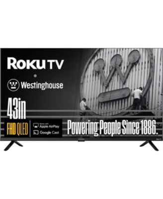 Smart TV Westinghouse 43" Roku, FHD QLED, Dolby Digital+, Wi-Fi, Bluetooth, AirPlay, Alexa & Google Assistant совместим