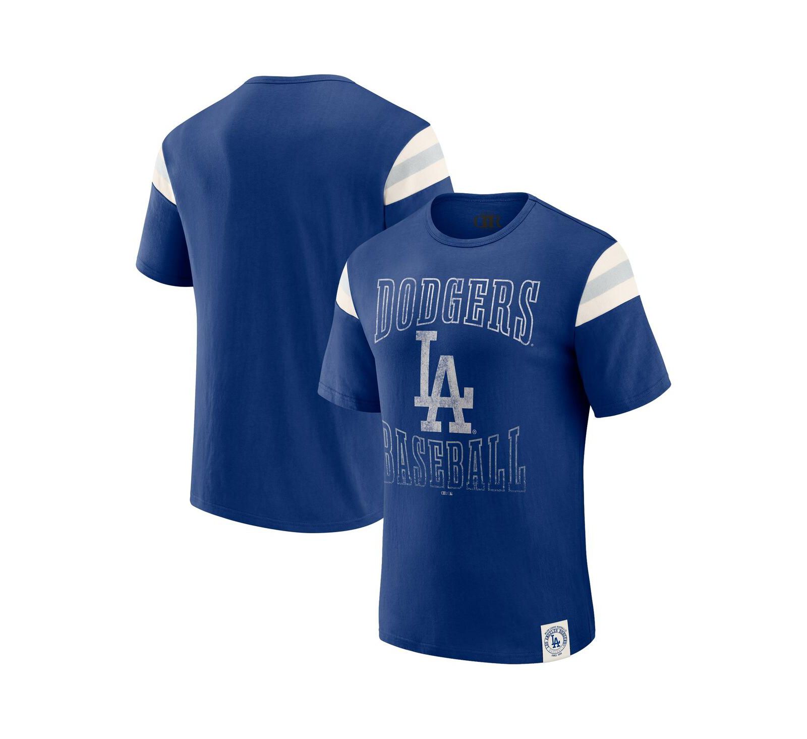 Darius Rucker Collection by Fanatics Мужская футболка Los Angeles Dodgers с полосками на рукавах, королевский синий